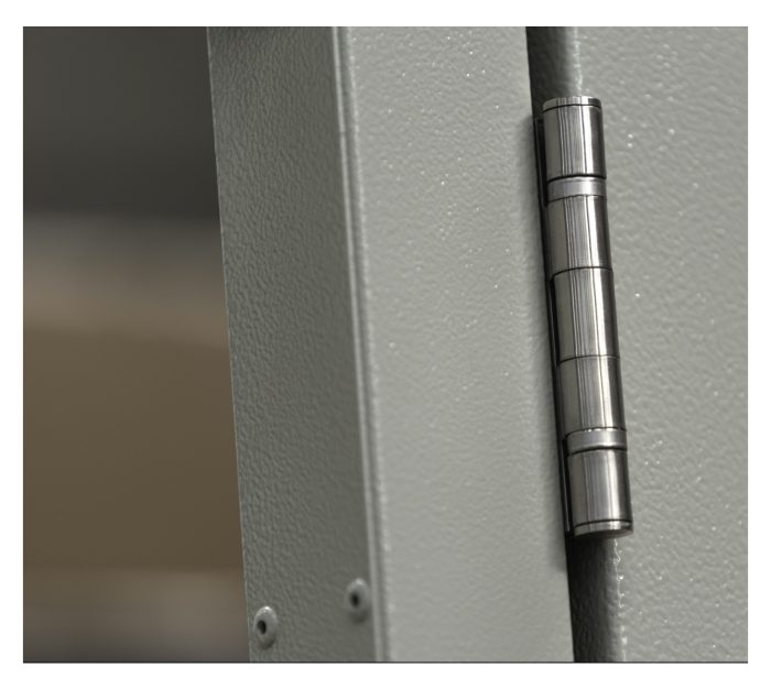 garage door side hinge in chrome