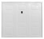 garage door in white - Bowdon canopy door