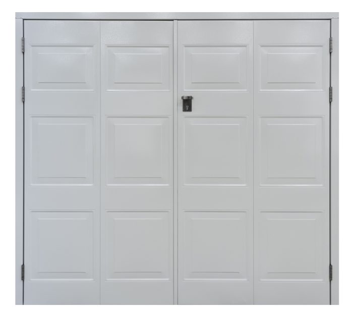 side hinged garage door centre split door