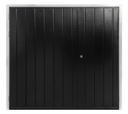 side hinged garage door centre split door